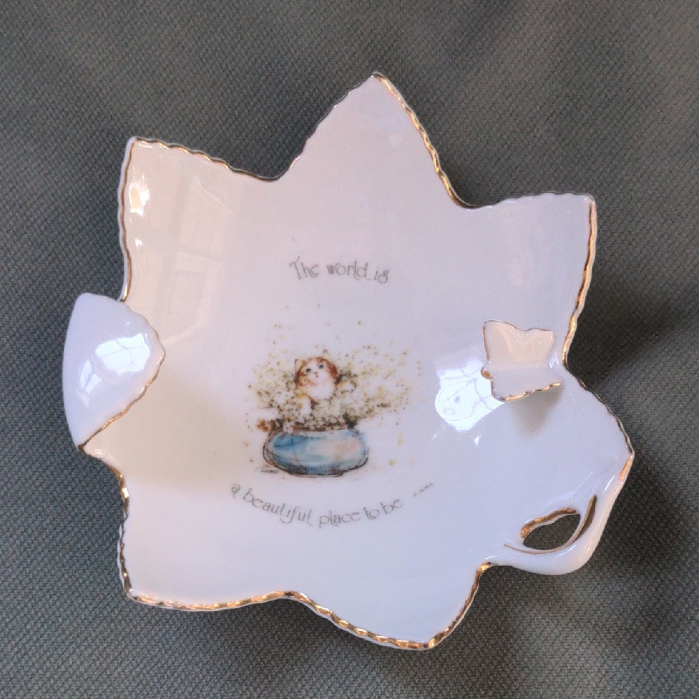 ADD-ON: Holly Hobbie Trinket Dish with Kitten
